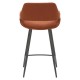 Set di 2 Sedie Piano di lavoro Eme tessuto loop Caramel Base Metal VeryForma