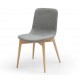 Set of 2 Dining Chairs Aty fabric Light Grey Base Natural Ash VeryForma