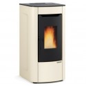 Stufa ventilata a pellet La Nordica Extraflame Sabry Prestige Line 7kW Avorio