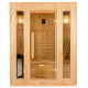 Sauna a vapor Zen 3 lugares Pacote completo 4.5kW Black Wall France Sauna