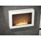 Infire Murall 800 Bioethanol Fireplace with Glass 3 kW White