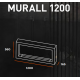 Infire Murall 1200 Caminetto a bioetanolo con vetro 3 kW Bianco