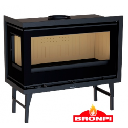 Bronpi Cairo 110-D Inserto de madera de 2 paneles lado izquierdo Vision 15kW