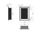 Cheminée au bioéthanol SIMPLEfire Frame 550 blanc avec 1 vitre