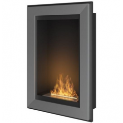 SIMPLEfire Frame 550 Chimenea de bioetanol de acero inoxidable con 1 panel de vidrio