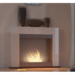 SIMPLEfire Portal2 Chimenea de Bioetanol Blanco con 1 Ventana