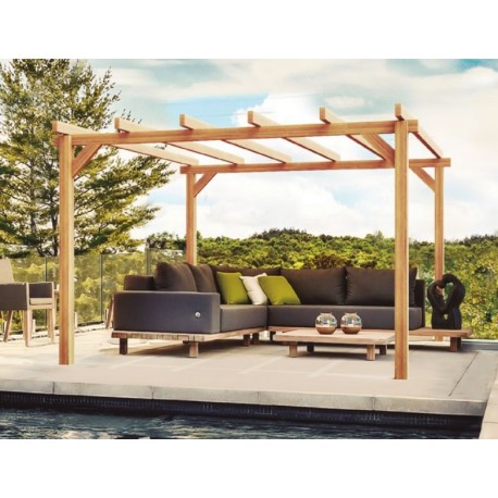 Freistehende Pergola aus Holz Linares 400x300cm 12m2