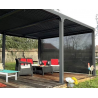 Rideau Store Latéral Pergola Bioclimatique Habrita 3.6m