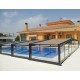 Capri 8.55x5m Trackless Pool Pool Gabinete