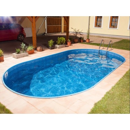 Piscine Ovale Azuro Ibiza 320x525H150 avec Filtre à sable