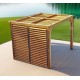 Habrita Pergola aus Holz mit abnehmbarem Dach und Seite 313x234xH217 Veneto