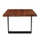 Annette Premium mesa de jantar de madeira 1.9x0.96m cor de nogueira