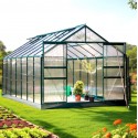 Serra da giardino in alluminio Habrita 10.60m2