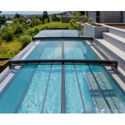 Linea Flat Copertura Piscina Abrilios Telescopica per Piscina 600x300 Linea Flat Copertura Piscina Abrilios Telescopica per Piscina 600x300