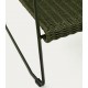 Arvin Swirl stoel in beige chenille stof en VeryForma eikenhouten poten
