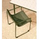 Silla Arvin Swirl en tejido chenilla beige y patas de madera de roble VeryForma