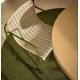 Chaise de jardin Rina en acier vert et corde écru grise VeryForma