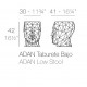 Set di 2 tabourets Adan VONDOM antracite