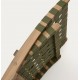 Beli Folding Armchair in solid wood and green rope VeryForma