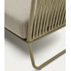 Saco 3-seater outdoor sofa in green rope and steel VeryForma