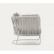 Saco tuinfauteuil in touw en grijs staal VeryForma