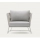 Saco tuinfauteuil in touw en grijs staal VeryForma