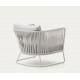 Saco tuinfauteuil in touw en grijs staal VeryForma