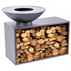 Onyx 80 Brazier Tafel en Verhoogd Rooster RedFire