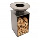 Onyx 80 Brazier Tafel en Verhoogd Rooster RedFire