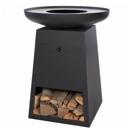 Zwarte Orion Classic Brazier en RedFire deksel