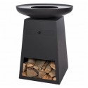 Braciere classico Orion nero e coperchio RedFire