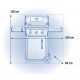 Barbecue a gas Napoleon Freestyle 365 con 3 fuochi