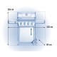 Napoleon Freestyle 425 gas barbecue with 4 burners