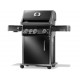 Napoleon Rogue® PRO 425 black gas barbecue BB SIZZLE ZONE™ and 4 burners including one Side