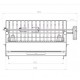Le Marquier Vulcain Barbacoa con asador empotrado 61x33