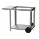 Le Marquier Mendy Barbecue in Acciaio Inox con Carrello e Girarrosto