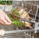 Le Marquier Mendy roestvrijstalen barbecue met kar en draaispit