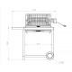 Le Marquier Mendy Barbecue in Acciaio Inox con Carrello e Girarrosto