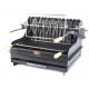 Le Marquier Mendy Barbecue in Acciaio Nero con Carrello e Girarrosto
