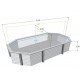 Piscine Bois Ubbink Azura 400x610 H120cm Delineador beige