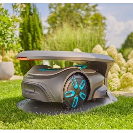 Gardena Robot Sileno Free y Max Cortacésped Shelter