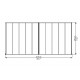 Pergola addossata Olympia 3x6,1m in alluminio bianco e Canopia in policarbonato