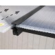 Pergola addossata Olympia 3x8,60m con alluminio grigio e policarbonato Canopia
