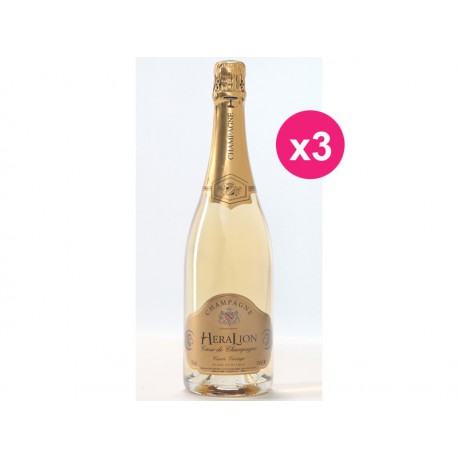 HeraLion Champagne Grand Vintage Blanc de Blanc (caja de 3)