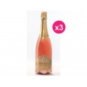 O desejo HeraLion de champanhe Brut Rosé (caixa de 3)