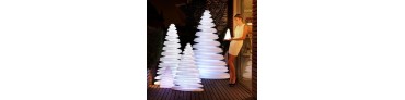 Meubels en lichtgevende objecten